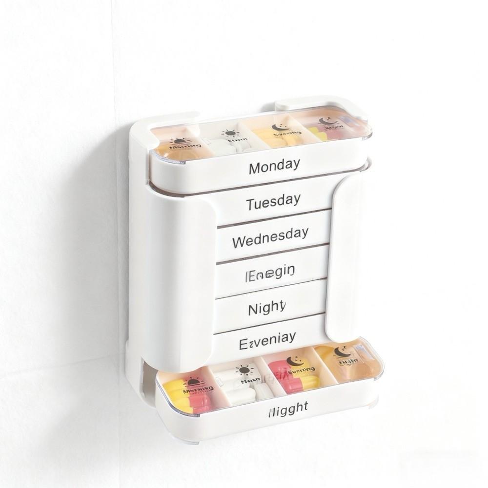 7-дневная таблетница на 28 ячеек, большая вместимость, герметичная, еженедельный органайзер для таблеток, водонепроницаемый, влагозащищенный, дорожный футляр для таблеток, уход за пожилыми