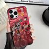 H-Hazbin H-Отель Чехол для телефона с гофрированной полосой Для iPhone 17 16 15 14 13 12 11 Pro Max Plus Pro Ударопрочный чехол