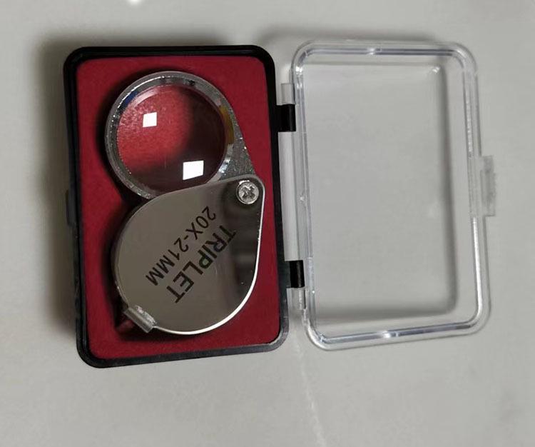 Портативная 30-кратная складная лупа для оценки ювелирных изделий и антиквариата