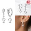 Earring S925 Silver Exquisite Drop Earring Butterfly Cross Design Accessory Jewelry Anniversary Fine Gift