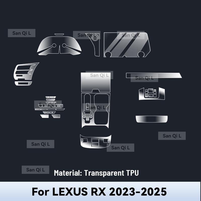 Прозрачный ТПУ для LEXUS RX 2024 2025 Автомобильная Центральная Консоль Медиа Панель Приборов Навигация Защита от Царапин Пленка для Интерьера