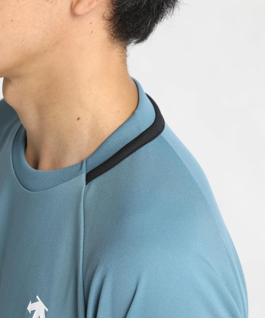 DESCENTE Long Sleeve Volleyball Easy Arm Flying Yuki Blue T-Shirt, Movement, Receive, Ishikawa,
