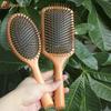 Scalp Massage Air Cushion Comb Convalescent Care Straightening Hair Brush Beech Wood High Elasticity Airbag Comb