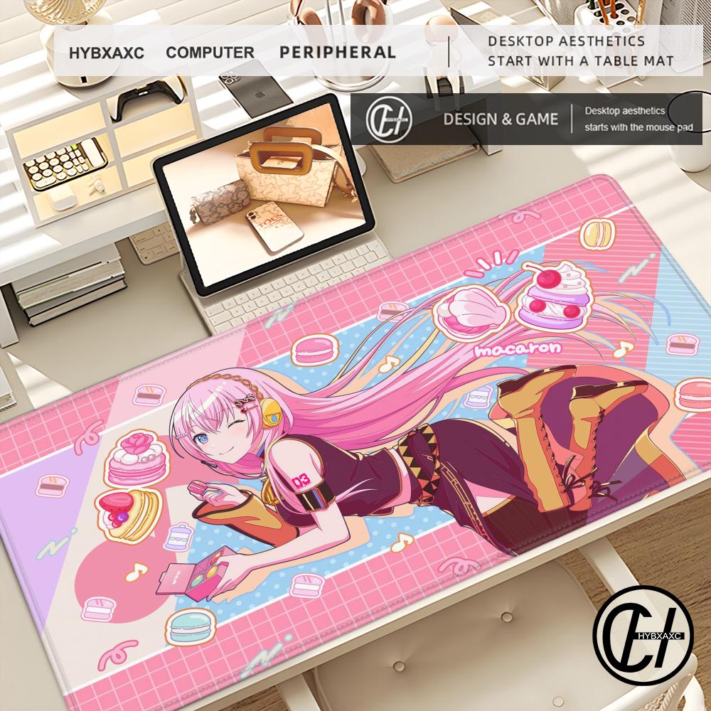 XXL Gaming Mousepad PProject Sekai Birthday Card Mouse pad Anime PPJSK Deskmat PC Cabinet Extended Mousemat Large Keyboard Mat