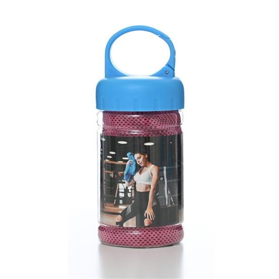 Fitness Towel Bottled Quick-dry Anti-fade Polyester Keep Cooling Microfiber Breathable Towel for Gift