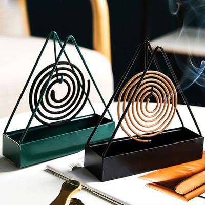 1/2 шт. Треугольная подставка для ароматических спиралей с поддоном для пепла, репеллент, спиральные благовония