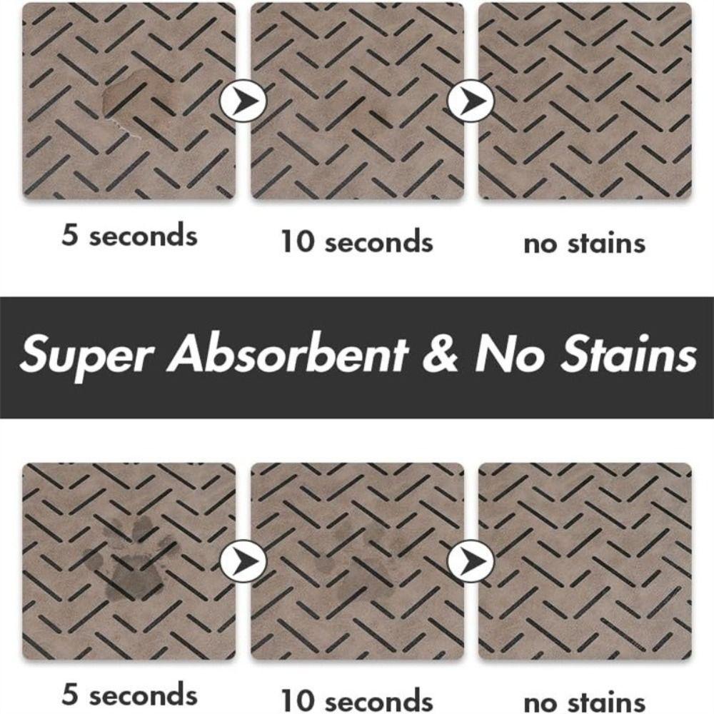 Quick Dry Pet Feeding Placemat Absorbent Cat Feeder Pad Floor Mat Pet Food Bowl Mat Pet Supplies