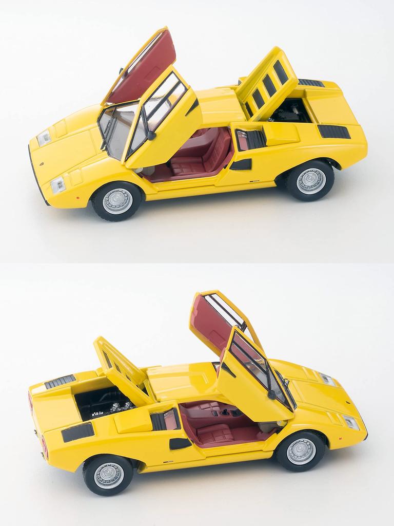 Tomytec Tomica Limited Vintage Neo Lamborghini Countach LP400 Yellow Finished Model 1/64 LV-N