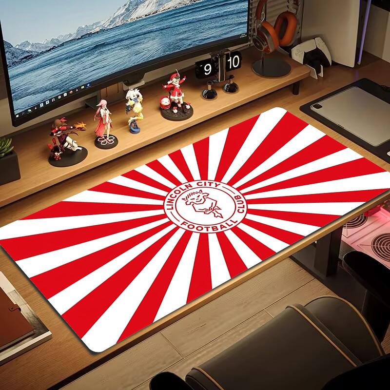 Lincoln City Football Club Mouse Pad Large Gaming Table Cushion Non-slip Laptop Tablet Big Mousepad XXL Mat Mini PC Playmat With Lock edge_xia