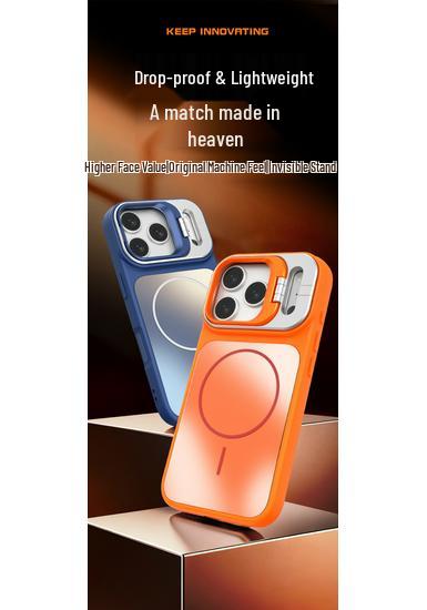 Магнитный матовый держатель для линз для iPhone 17 Pro Max - Ударопрочный защитный чехол Apple (Совместимо с iPhone 15 и 16)