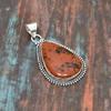 Mahogany Obsidian, Gemstone Handmade Solid 925 Sterling Silver Jewelry Pendant