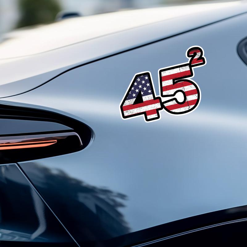 Наклейки на автомобиль в поддержку 45-го президента Трампа Самоклеящиеся виниловые наклейки Украшение на окно, бампер Автоаксессуары с американским флагом