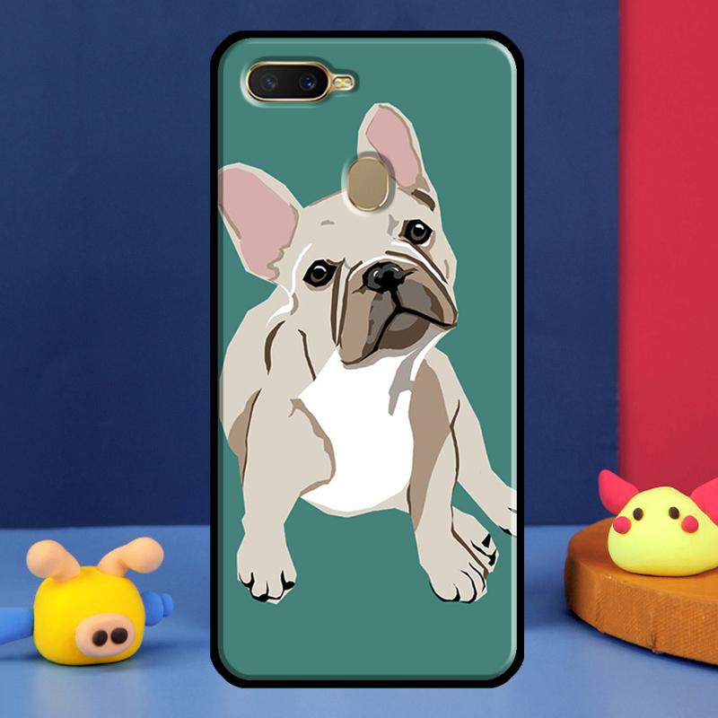 Милый французский бульдог Для Oppo A54 A57 S A78 A58 A98 A5 A9 A91 A15 A16 A17 A52 A72 A76 A96 A74 A94 A77 Чехол для телефона