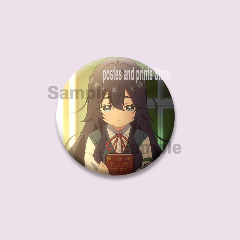 Милые аниме-значки из эмали Hyouka для одежды, сумок, шляп, ювелирные аксессуары, мультяшная круглая брошь, значок персонажа Эру Читанда, игрушки, подарки