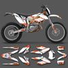 PowerZone Custom Team Graphics Adhesive Decals Stickers Kit For KTM 2012-2017 2018 2019 2020 2021 FREERIDE 250 300