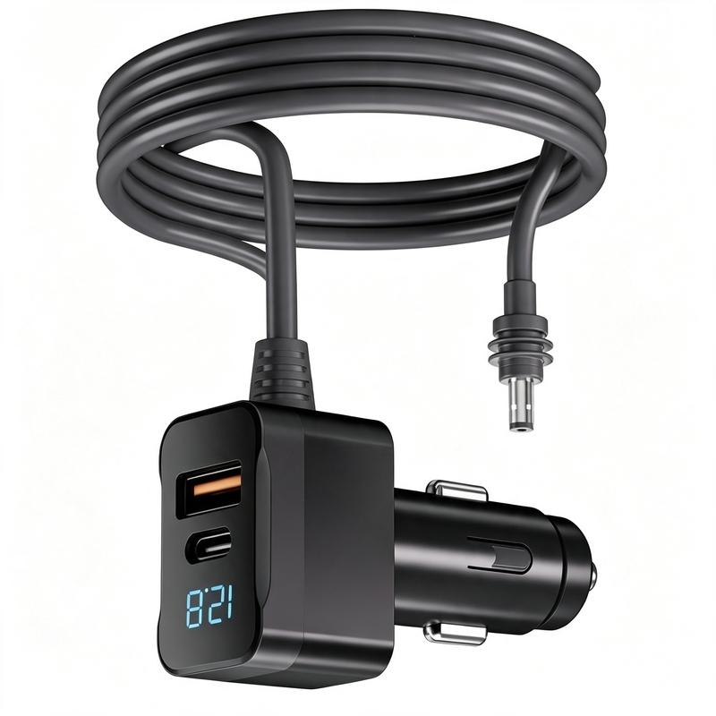 Car Charger With DC Connector For Starlink For Mini In Cars Trucks For RVs Boats 3 Meters Cable Digital Display Power Supply