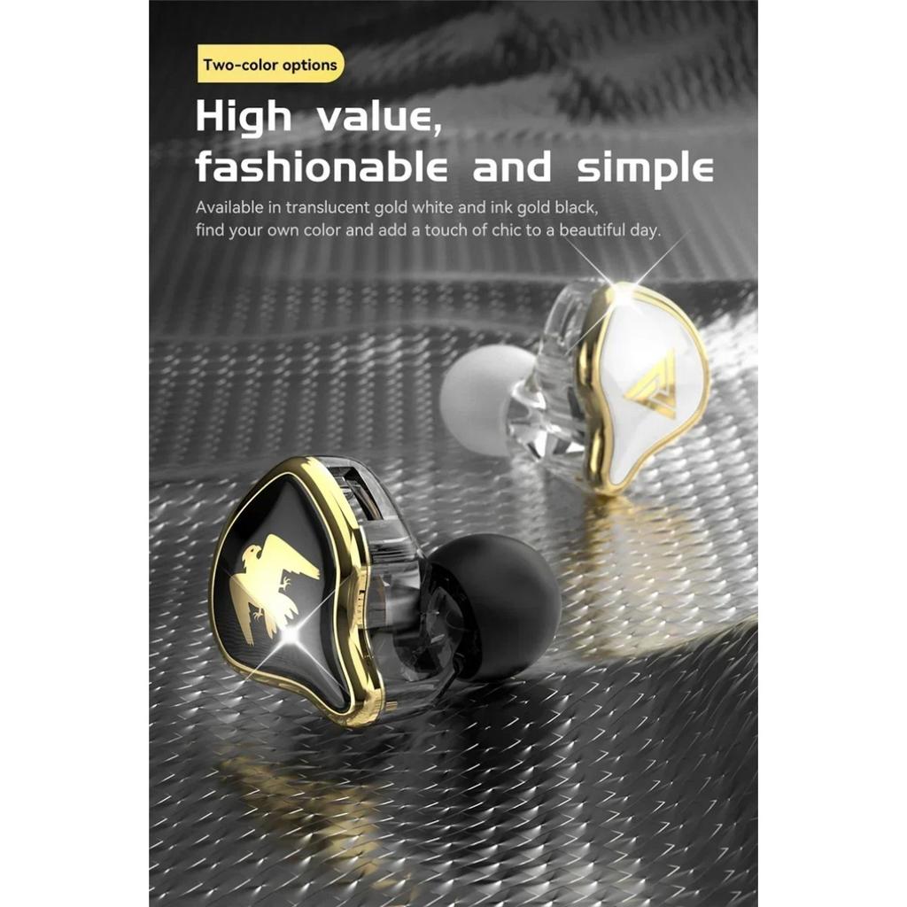 QKZ AK6 Ares Dynamic Wired Earphones HIFI Music Sport Earbuds In Ear Headphones Noise Cancelling Bass Headset with Mic