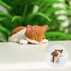 10 шт. Мини-фигурки кошек Очаровательные модели кошек из ПВХ Фигурки на приборную панель для автомобиля для прицепа фургона грузовика легкового автомобиля пикапа спальни