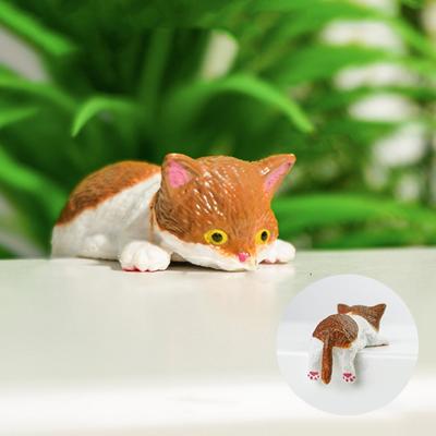 10 шт. Мини-фигурки кошек Очаровательные модели кошек из ПВХ Фигурки на приборную панель для автомобиля для прицепа фургона грузовика легкового автомобиля пикапа спальни