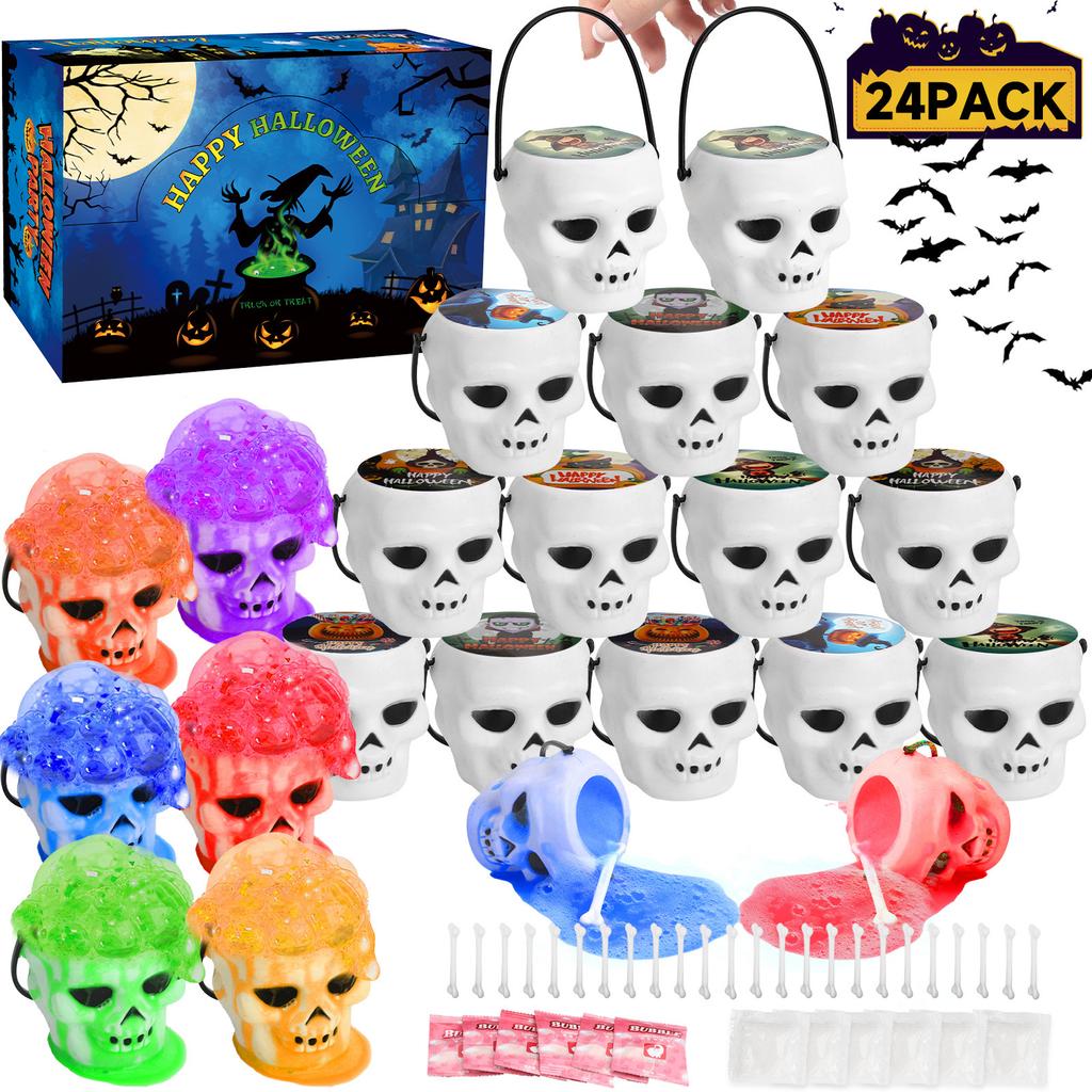 New Arrival Halloween Party Gift Set – Witch & Pumpkin Bucket Toy Collection, Fun Trick-or-Treat Goodie Bags for Kids, Spooky Party Favors