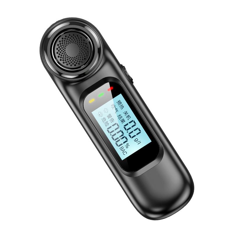 Цифровой алкотестер Профессиональный алкотестер с ЖК-дисплеем USB перезаряжаемый электронный алкотестер брелок