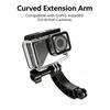 Изогнутый удлинительный кронштейн-адаптер для GoPro Hero 13 12 11 10 9 8 Insta360 DJI OSMO Action Camera Шлем Съемка Влог Аксессуар
