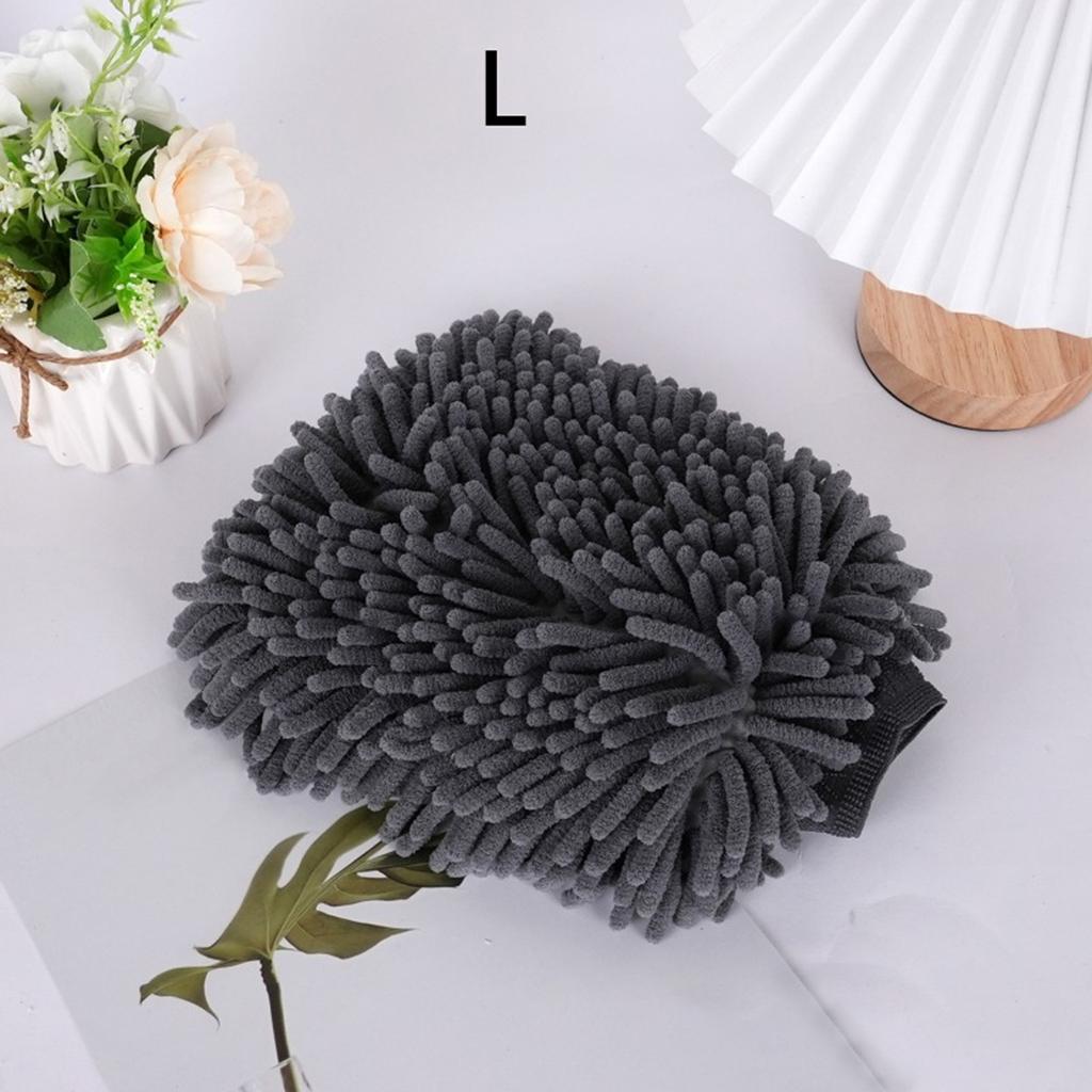 Car Wash Gloves Double Sided Thickening Car Cosmetic Care Car Cleaning Tool Chenille Sponge Gloves