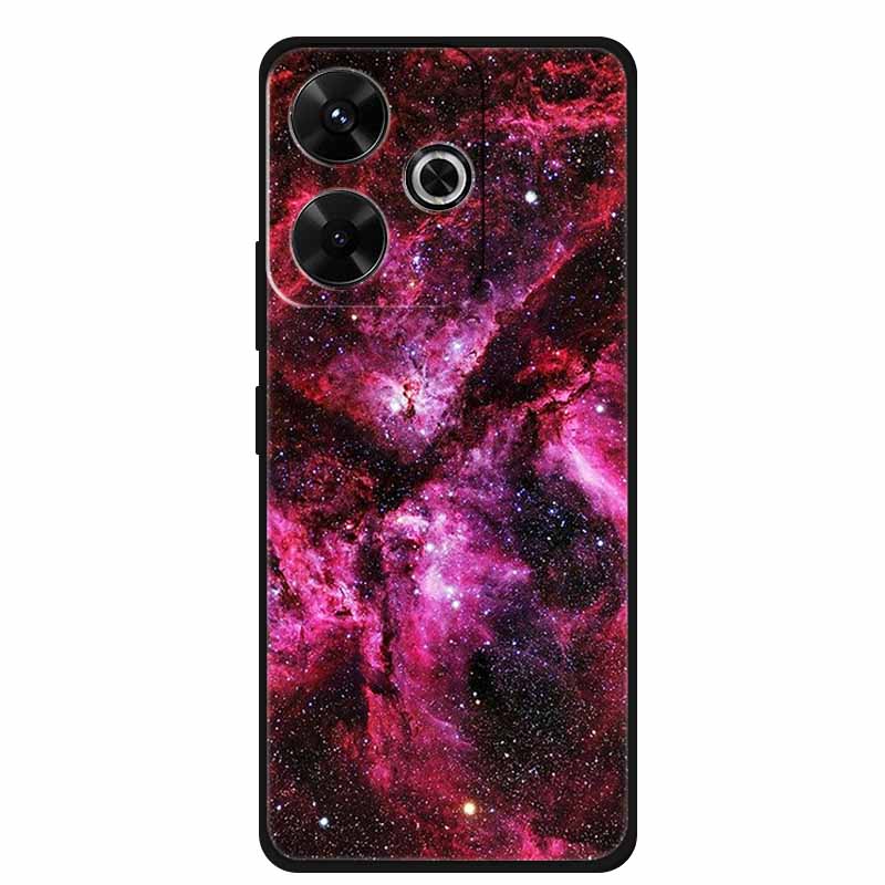 Чехол для телефона POCO M6 4G Задняя крышка Чехол M6Plus Черный Силиконовый Мягкий Coque Для Xiaomi Redmi 13 13x Poco M6 Plus Чехол M 6 Plus