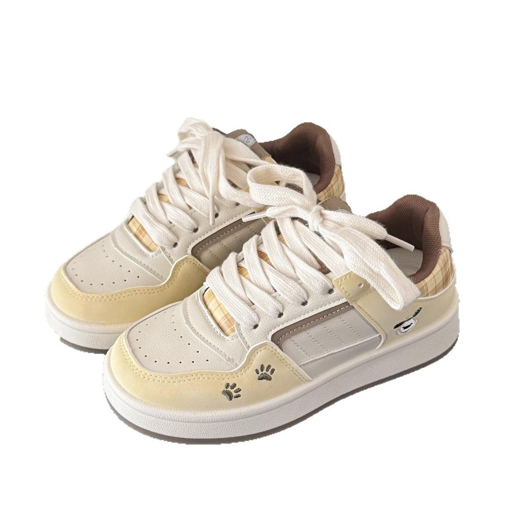 Platform white shoes women's new autumn and winter super fire board shoes children's shoes versatile and lightweight student bread shoes