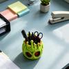 Подставка для ручек в виде черепа Настольная чашка для ручек 3D-печать Органайзер для хранения письменных принадлежностей для учебного стола, рабочего стола, полки в комнате и ежедневного использования на столе