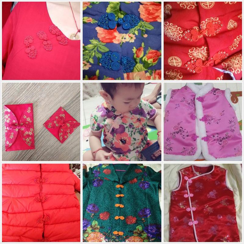 10 шт. нейлоновых пуговиц, китайские пуговицы с узлом, китайские пуговицы ручной работы для костюма «чонсам» в стиле Тан, застежки-узлы