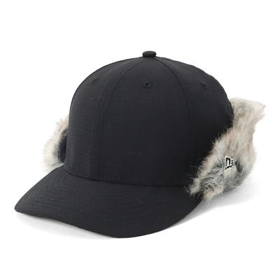 Кепка New Era LOW PROFILE 59FIFTY для активного отдыха с откидными ушными клапанами, эксклюзив ONSPOTZ, Черная, 7 1/2" Low Profile 59Fifty Откидные ушные клапаны Cordura Боевая шерсть