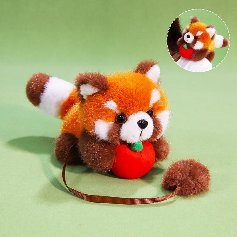 Плюшевая игрушка на плечо «Енотовидная панда» и магнит-сувенир из зоопарка - Детский подарок