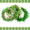 Patricks Unique St Day Shamrock Decorative Wreath With Eyecatching Colorful Features Metal
