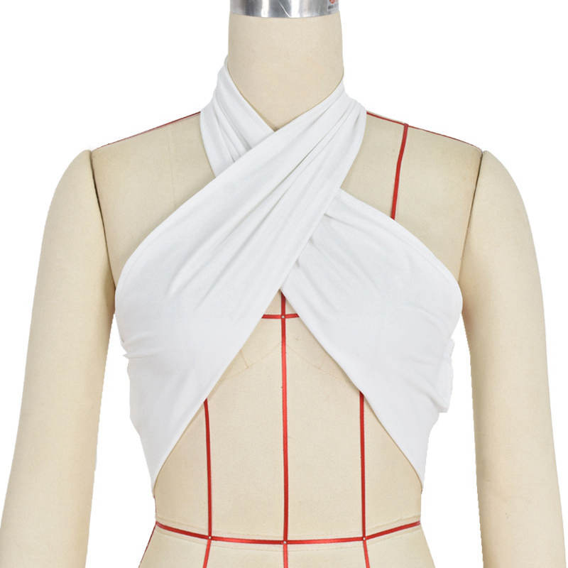 Летние однотонные блузки без рукавов с v-образным вырезом, женская сексуальная супер короткая майка с открытой спиной