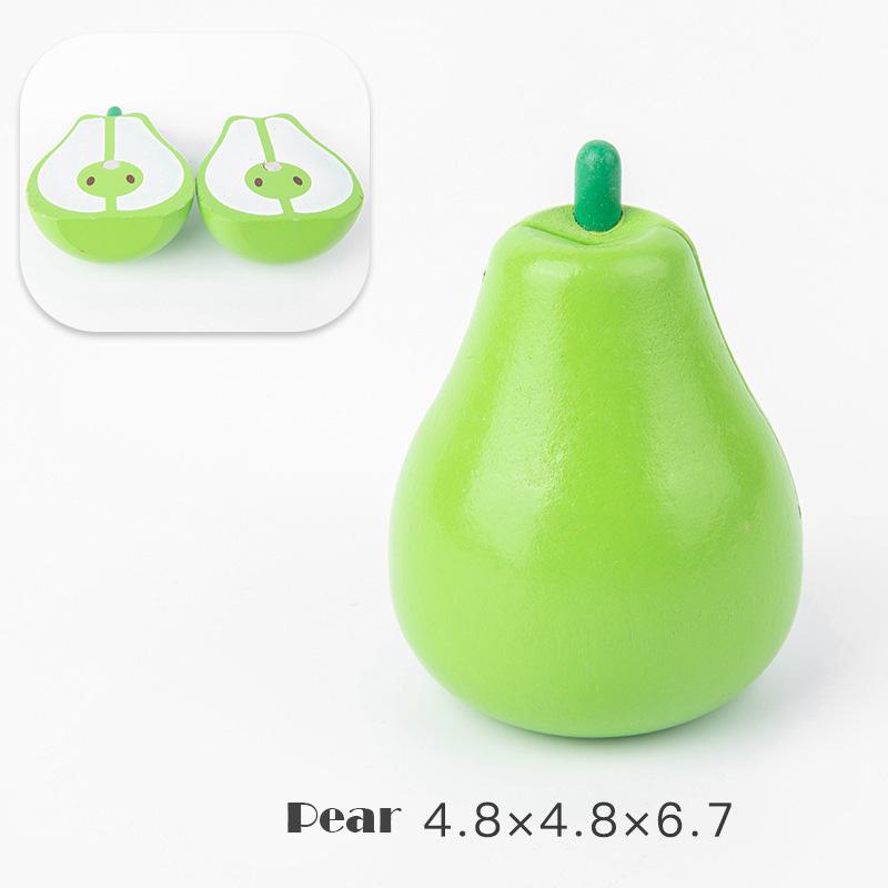 Имитация кухни Игрушка для ролевых игр Магнитные деревянные режущие фрукты овощи Классическая игра Монтессо Развивающие игрушки для детей