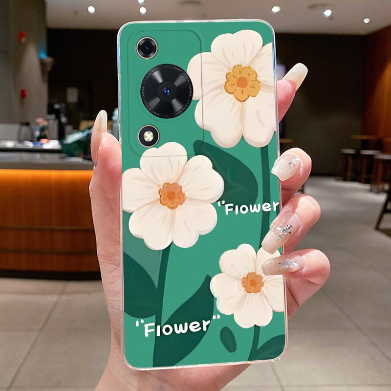 Для Huawei Nova Y63 Чехол NovaY63 Y 63 Чехол для телефона Прозрачный Силиконовый Модный Цветочный ТПУ Мягкие Чехлы для Huawei Nova Y72s Задние Крышки