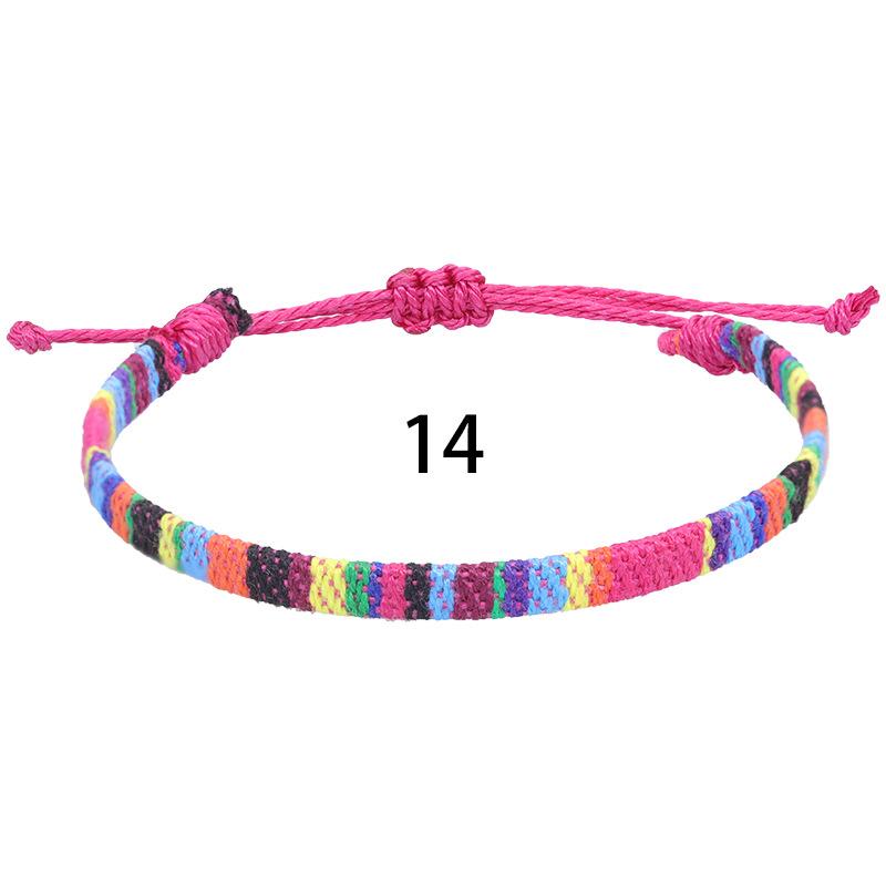 1 шт. Браслет из хлопка в стиле бохо, экологически чистый браслет дружбы