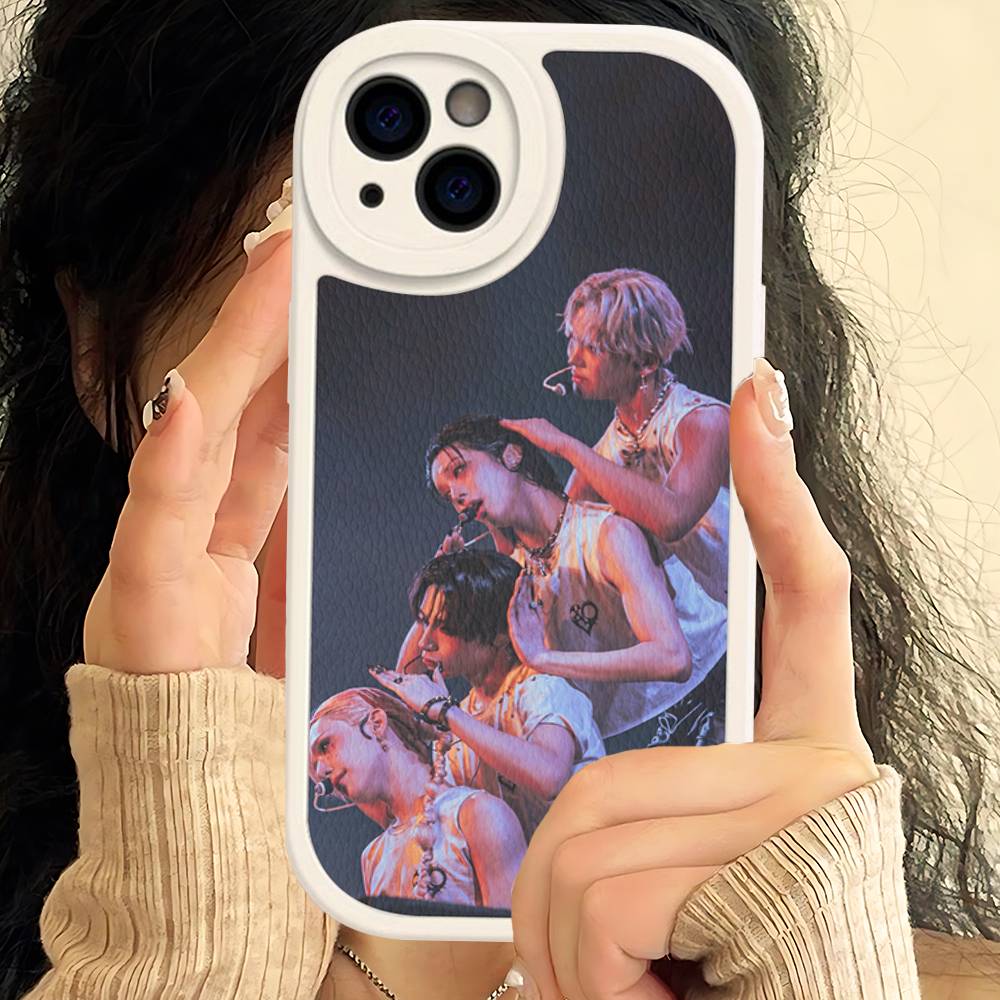 Чехол для телефона Kpop группы XLov из твердой кожи для iPhone 14 13 16 Mini 15 14 11 12 Pro Max Plus Fundas