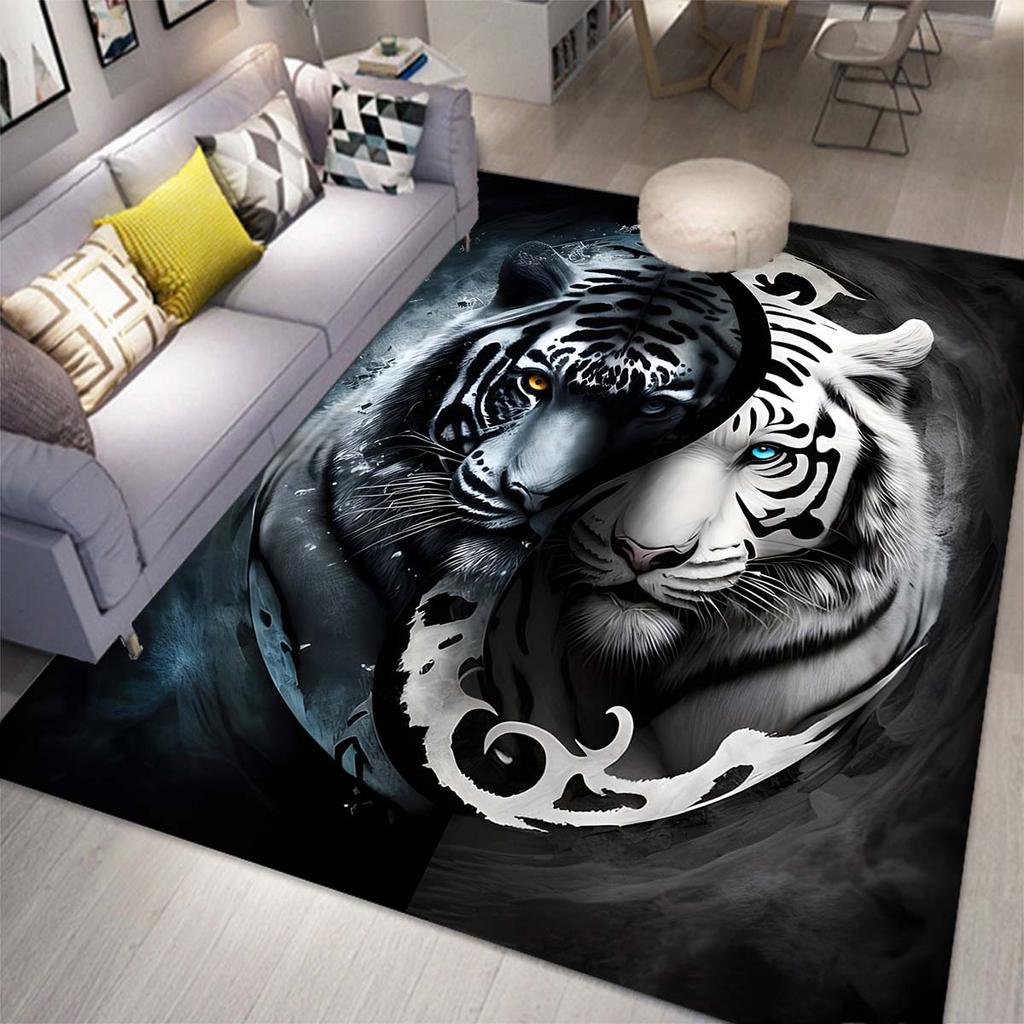 Мягкий кухонный ковер с узором тигра, кухонный коврик против усталости, набор водонепроницаемых нескользящих ковриков, коврик для бегуна, прикроватный ковер, впитывающий ковер для кухни