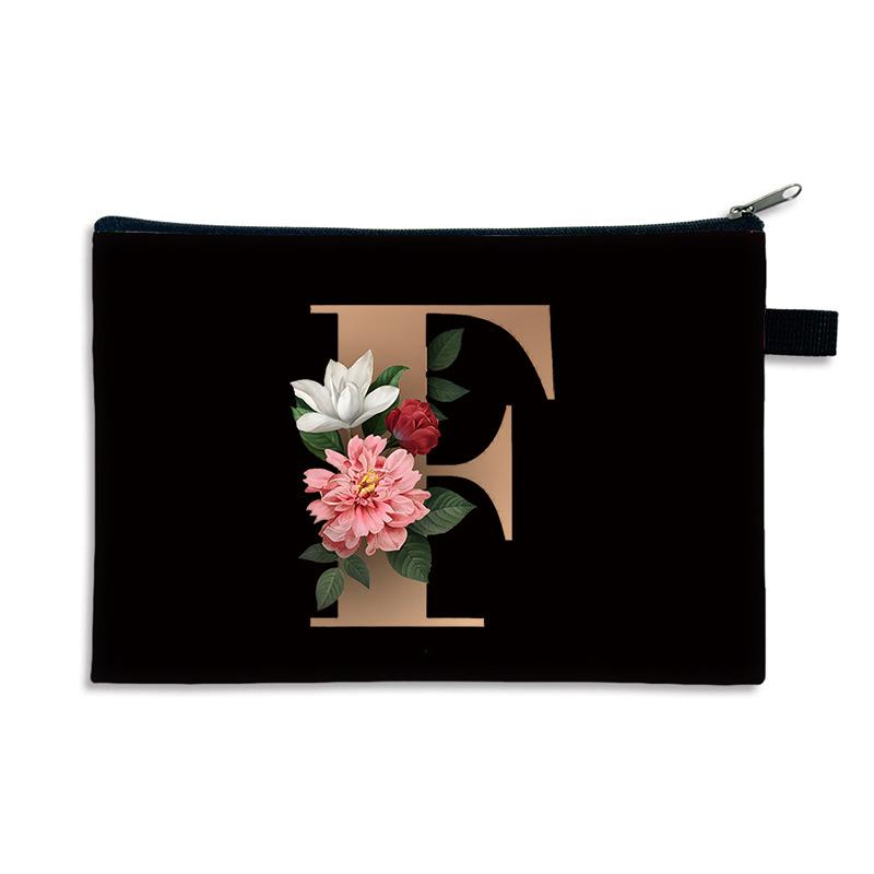 Креативный мешочек для мелочи с принтом 26 букв, парусиновый полиэстер, на молнии, маленькая сумка, многофункциональный кошелек для переноски