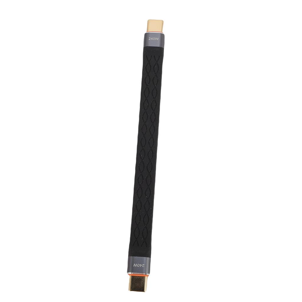 Короткий кабель USB C, подходит для Thunderbolt 5 4 3, мобильного телефона, ноутбука, компьютера, 80 Гбит/с, 16K 60 Гц, 240 Вт, быстрая зарядка, USB C на USB