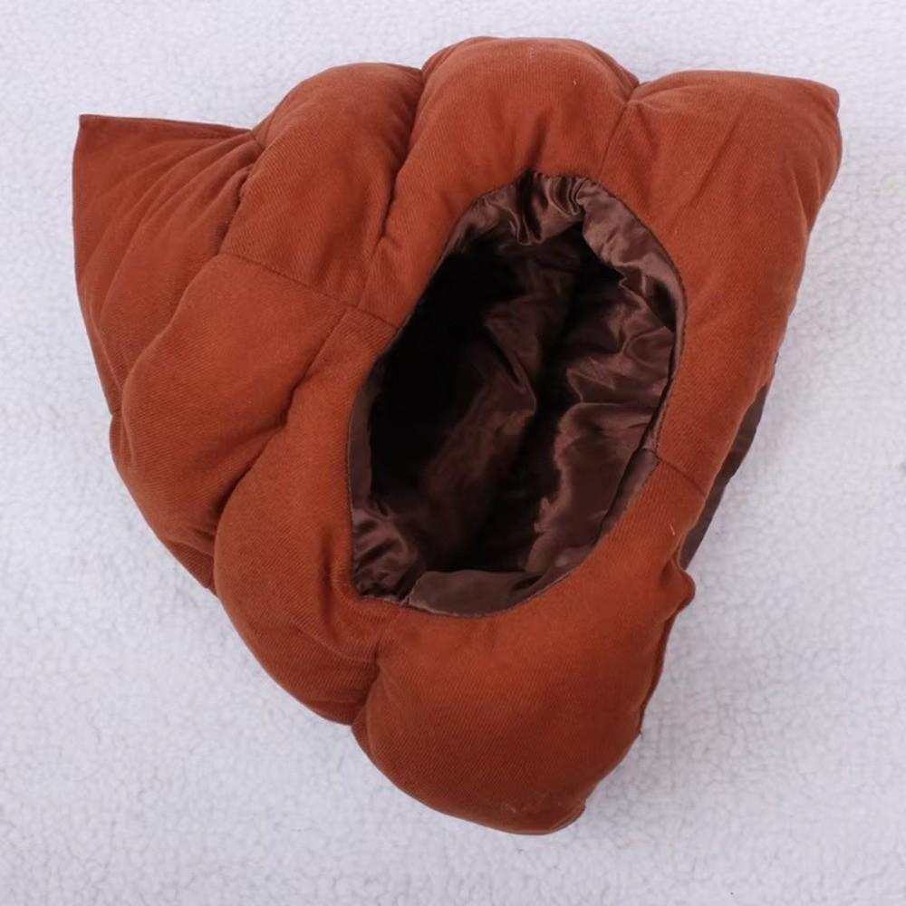 Full Headgear Poop Hat Poop Shape Plush Poop Hat Gag Gift Novelty Hat Halloween