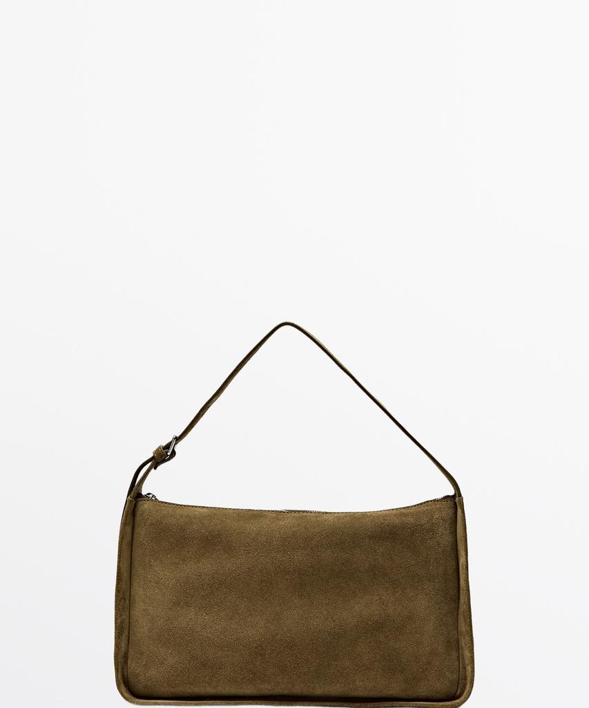 Massimo Dutti Split Suede Leather Crossbody Bag