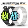 Титановый ремешок без зазора для Samsung Galaxy Watch 6 Classic 47мм 43мм 5 Pro Роскошный ремешок для Galaxy Watch 7 6 5 4 40мм 44мм Correa