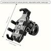 1pc Motorcycle Riding GPS Electric Bike Aluminum Bicycle Alloy Motorbike Handlebar Phone Holder Stand Mount Bracket Shock Absorb