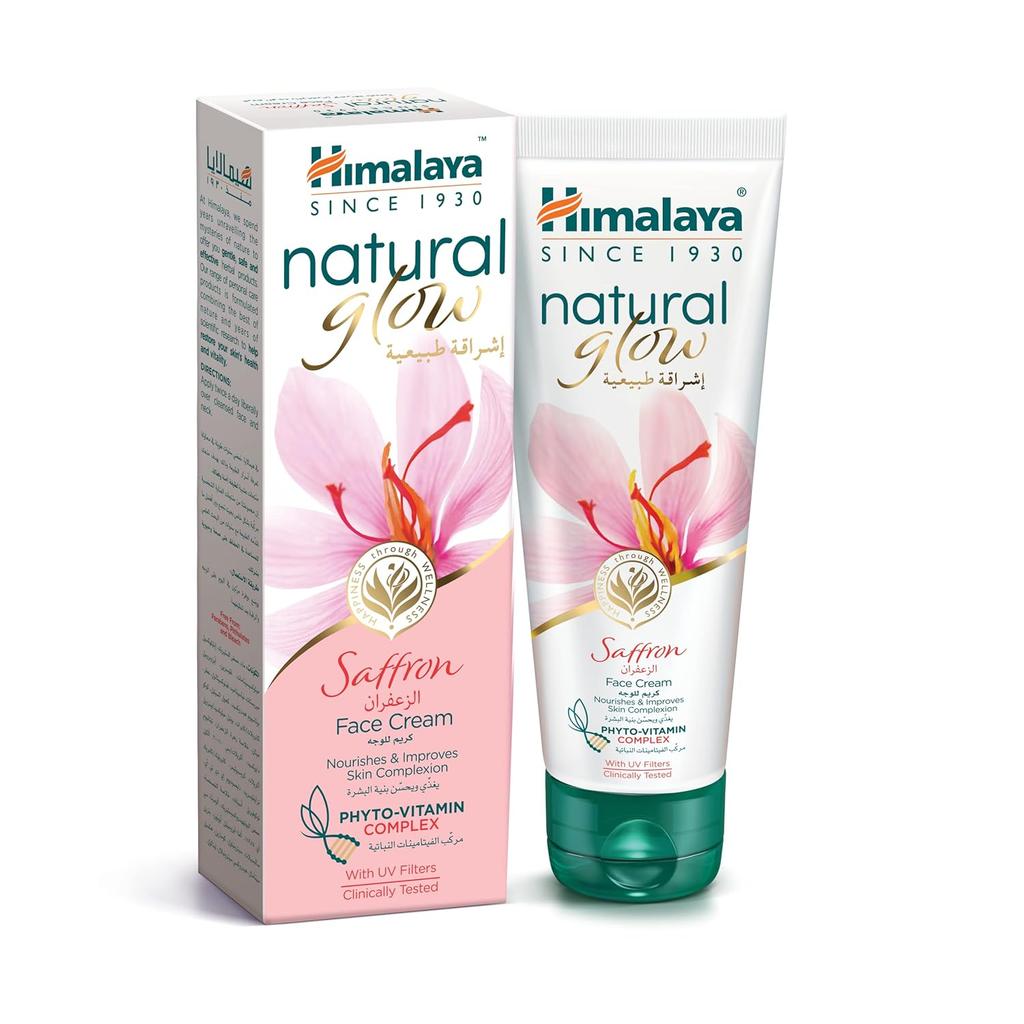 Himalaya Крем для лица Natural Glow Fairness для женщин 50 г с шафраном и люцерной для сияющего ровного тона и мягкой гладкой кожи