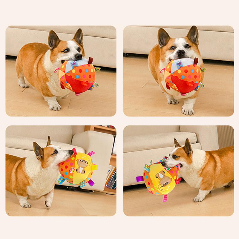 Pet Interactive Toys Cartoon Ball Dog Toy Pet Chewing Toys Training Decompress Bite Resistant Plush Dog Toys Pet Supplies