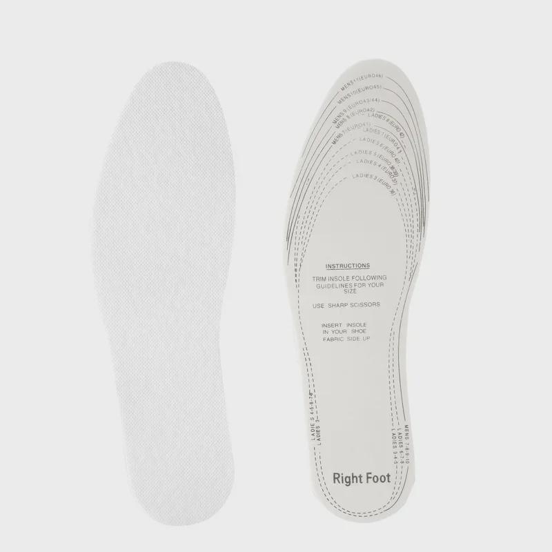 Универсальные дышащие амортизирующие стельки из латекса - белые, впитывающие пот, нетканые