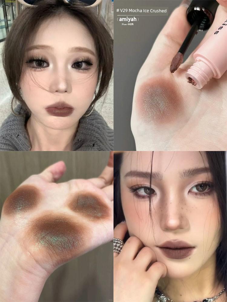 Mukeshi Lip Mud Nude Color Lipstick Lip Glaze V12 Matte Mukeshi Natural Makeup 2026 New Model V06 Lip Gloss
